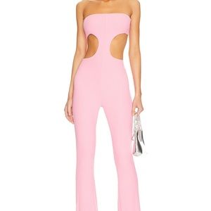 Revolve Darcey cut out jumpsuit in pink